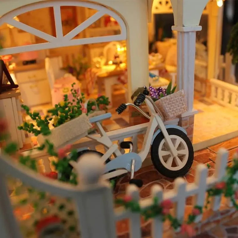 DIY Wooden Miniature House Kit – Cozy Garden Cabin Retreat