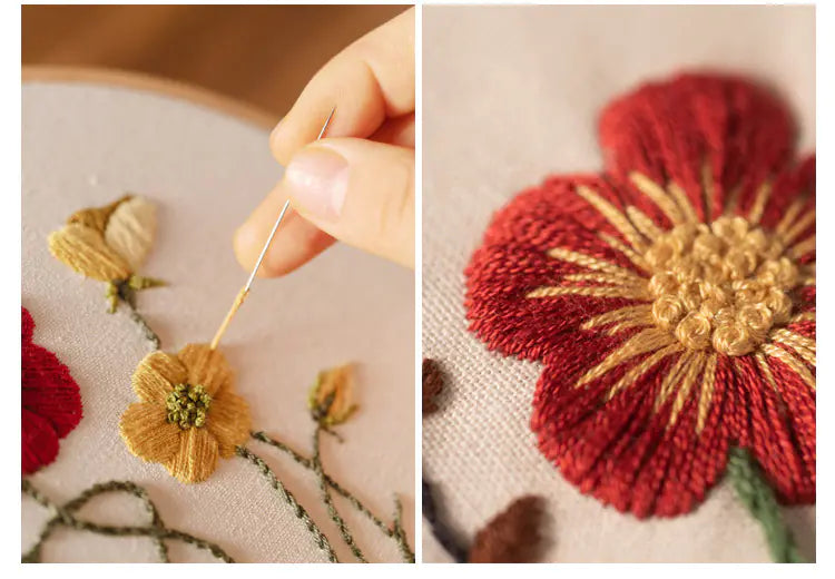 🪡 Beginner Embroidery Kit – Charming Deer Design (Complete DIY Set)