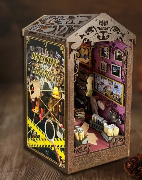 The Time-Space Detective DIY Book Nook | Sci-Fi Mystery Miniature Kit
