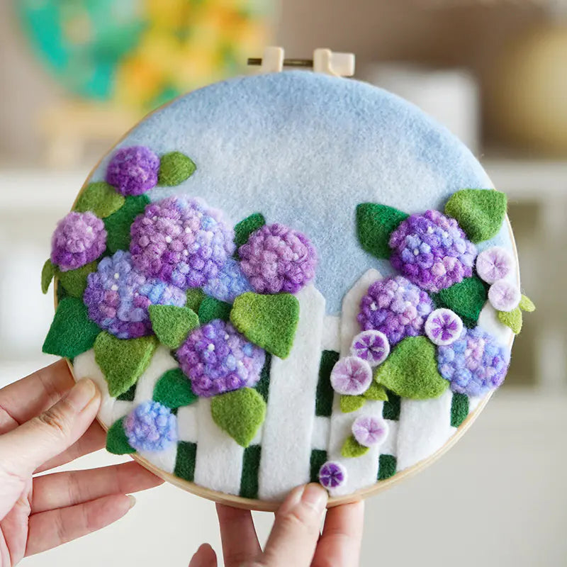 🌼 Wool Felt Embroidery Photo Frame DIY Handmade Kit