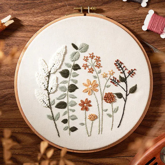 🪡 Beginner Embroidery Kit – Charming Deer Design (Complete DIY Set)