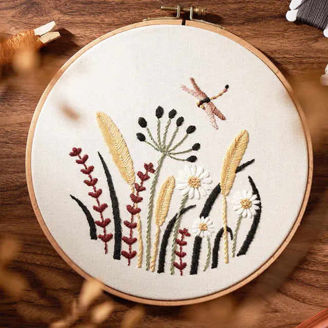 🪡 Beginner Embroidery Kit – Charming Deer Design (Complete DIY Set)