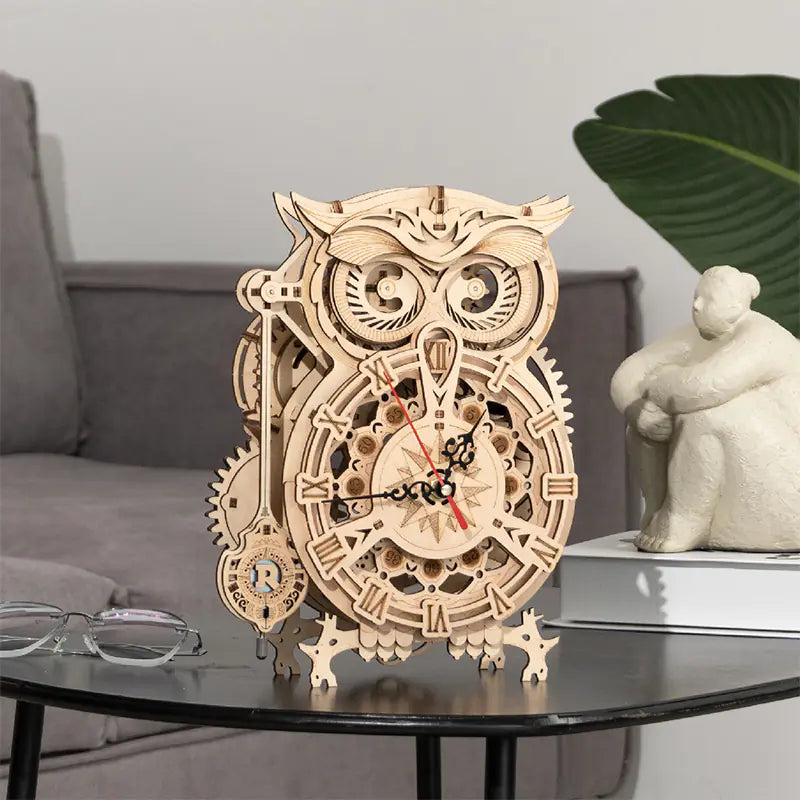 DIY Mechanical Owl Clock | Functional 3D Wooden Puzzle