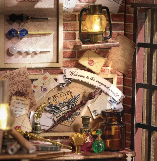 Magical Wand Shop DIY Miniature Kit | Wizarding Alley Storefront
