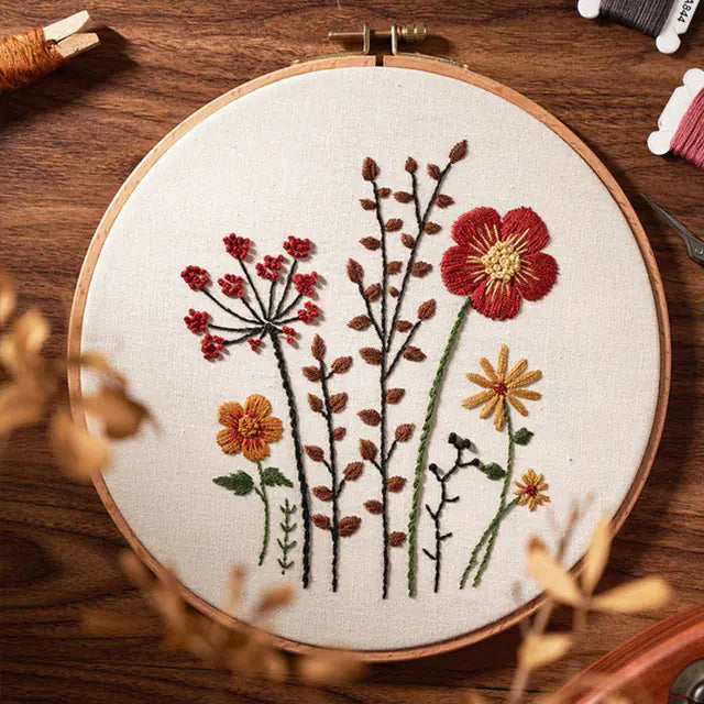 🪡 Beginner Embroidery Kit – Charming Deer Design (Complete DIY Set)