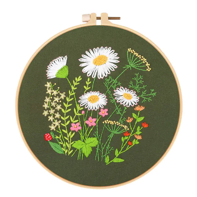 πΌ Dandelion DIY Embroidery Art Kit β 4 Designs | With or Without Hoop