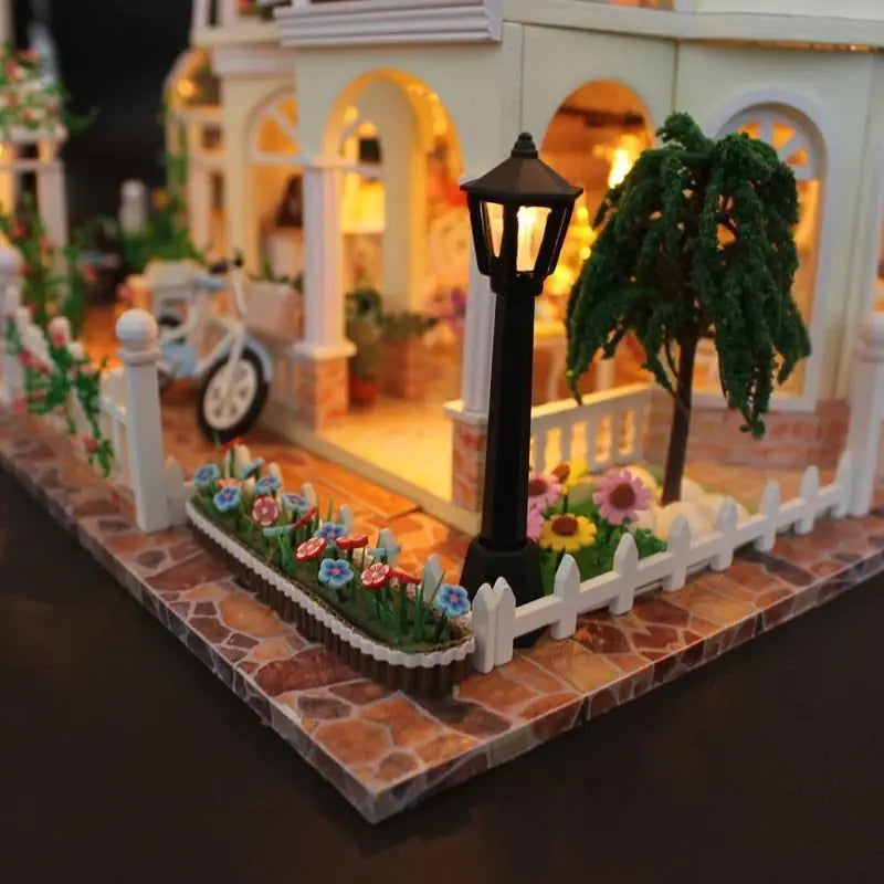 DIY Wooden Miniature House Kit – Cozy Garden Cabin Retreat