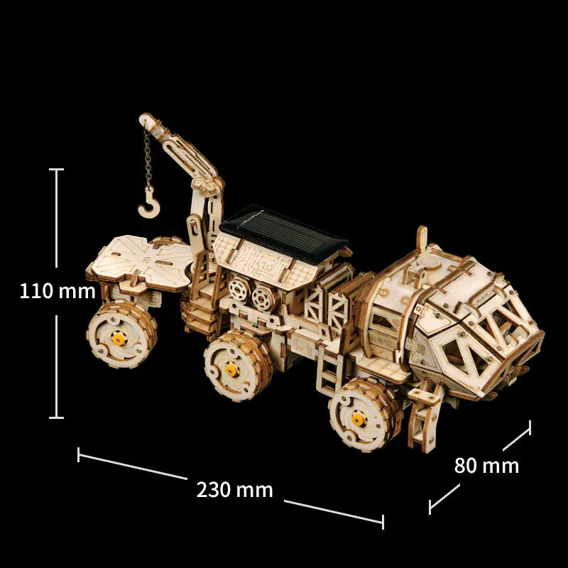 Mars Rover – Solar‑Powered 3D Wooden Mechanical Model (Ages 12+, Collectible Space Explorer)
