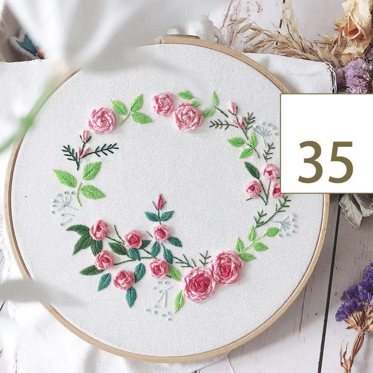 ๐ธ 3D Embroidery Practice DIY Kit โ Spring Floral Series (4 Elegant Variants)
