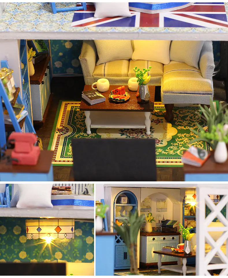 Coastal Loft DIY Miniature House Kit | Breezy British Seaside Villa