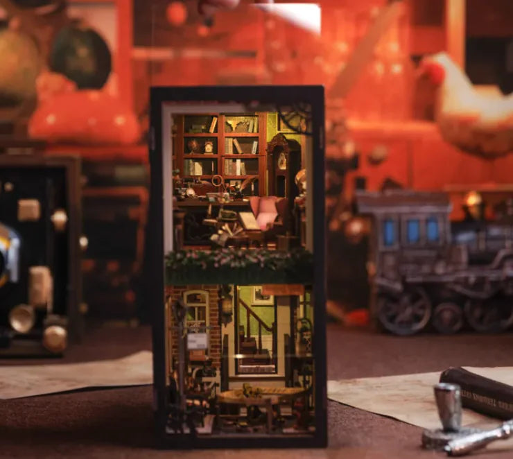 Detective Agency DIY Book Nook | Miniature Mystery Model Kit
