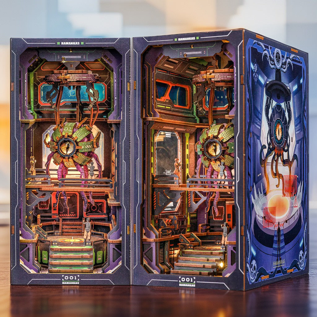 The Eye of Old God DIY Book Nook Kit – 3D Wooden Puzzle with LED Lights