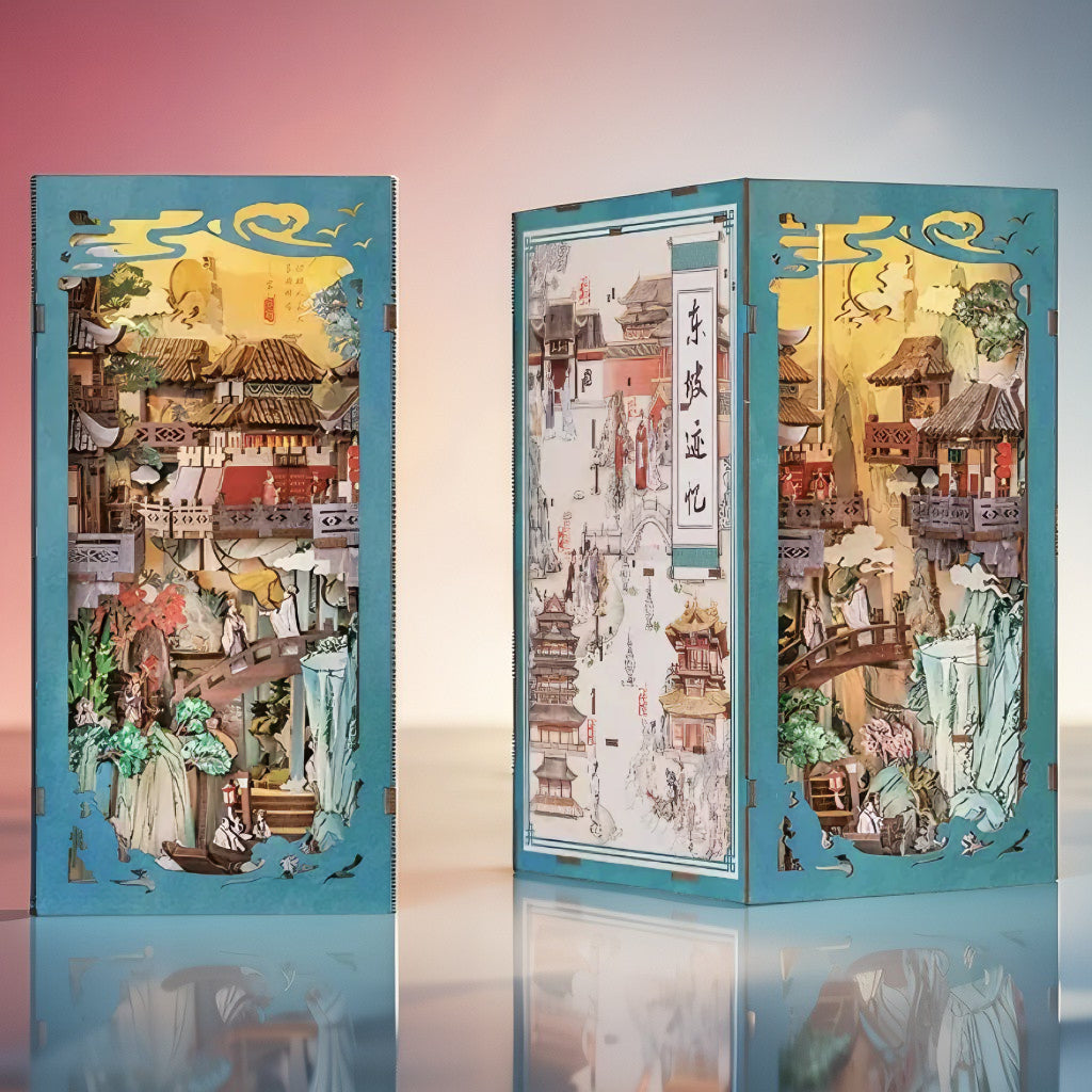Memories of Dongpo DIY Book Nook | Layered Chinese Art Puzzle