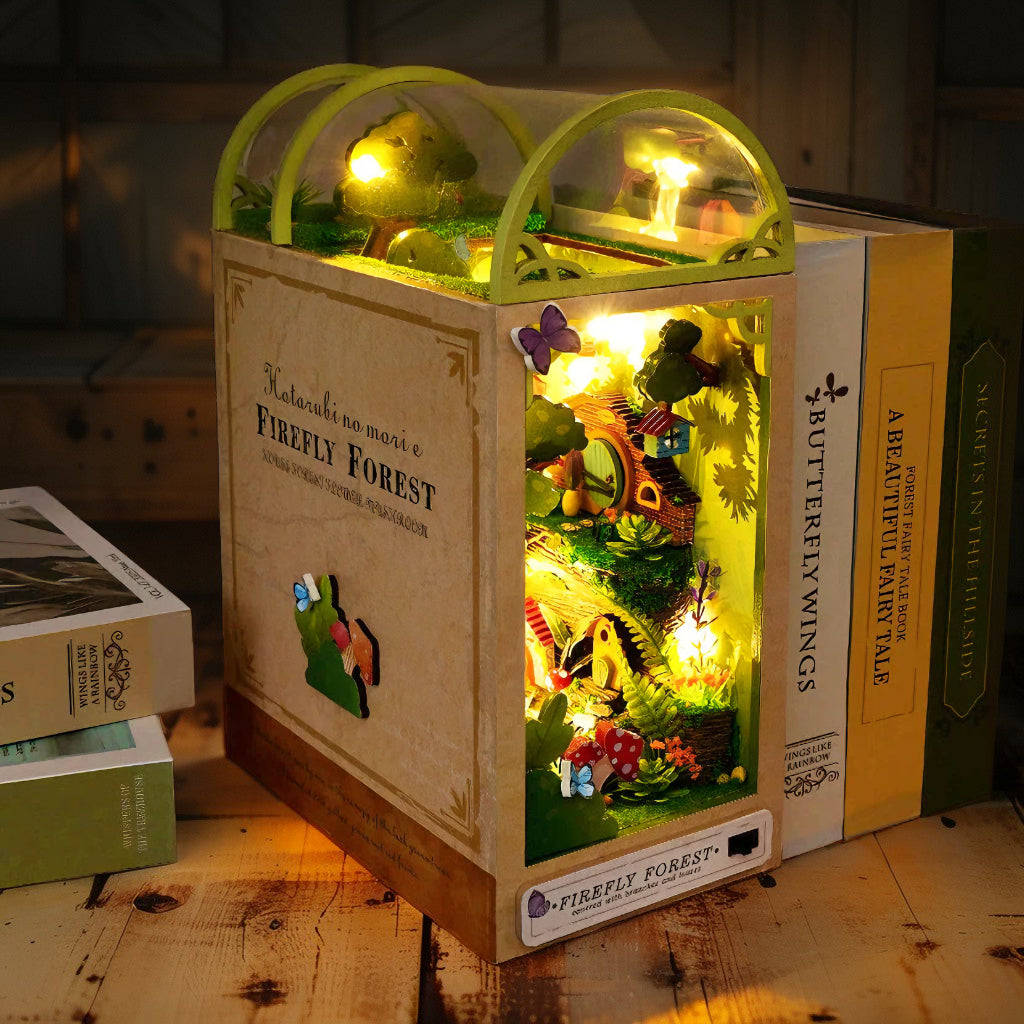 Firefly Forest DIY Book Nook | Magical Light-Up Miniature Kit