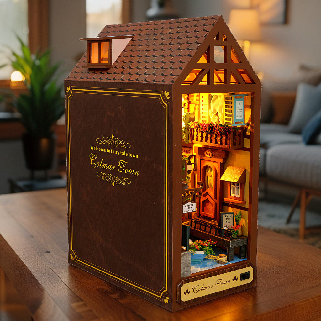 Leisurely Years DIY Book Nook | European Canal Town Miniature Kit