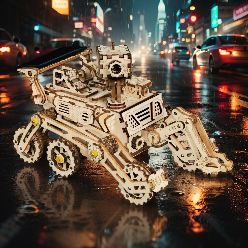 Curiosity Rover – Solar‑Powered 3D Wooden Mechanical Model (Ages 12+, Collectible Mars Explorer)