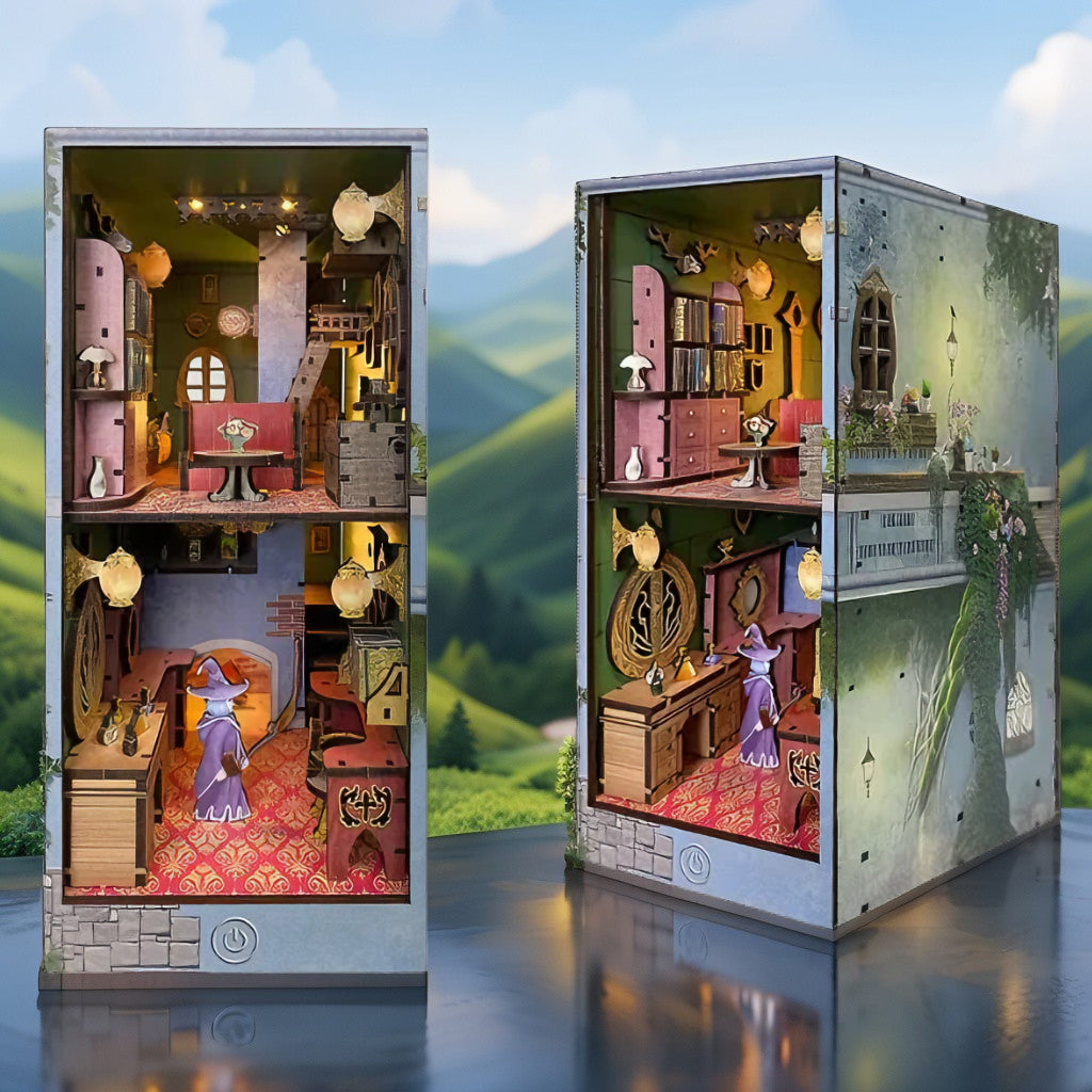 Magic Potion House DIY Book Nook | Cozy Wizard's Home Miniature Kit