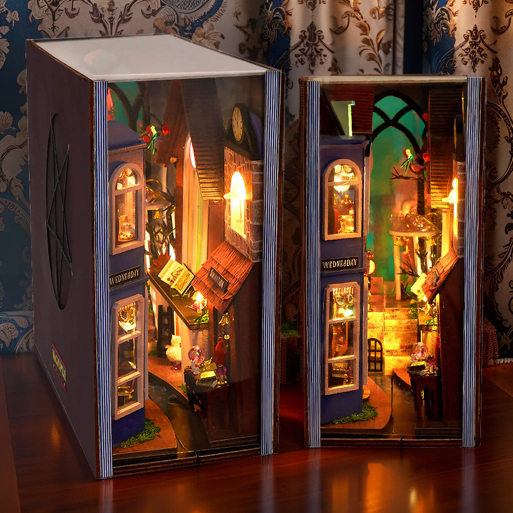Wednesday's Alley DIY Book Nook | Gothic Magical Academy Kit