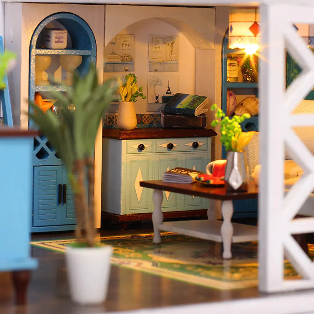 Coastal Loft DIY Miniature House Kit | Breezy British Seaside Villa