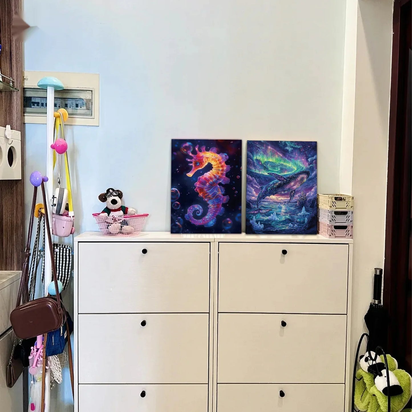 🌊 Ocean Series – Luminous Scratch Art (315 × 214 mm)