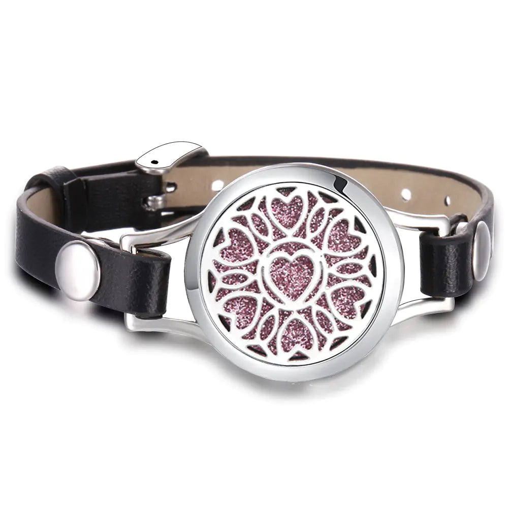 Essential Oil Aromatherapy Bracelet with Magnetic Closure