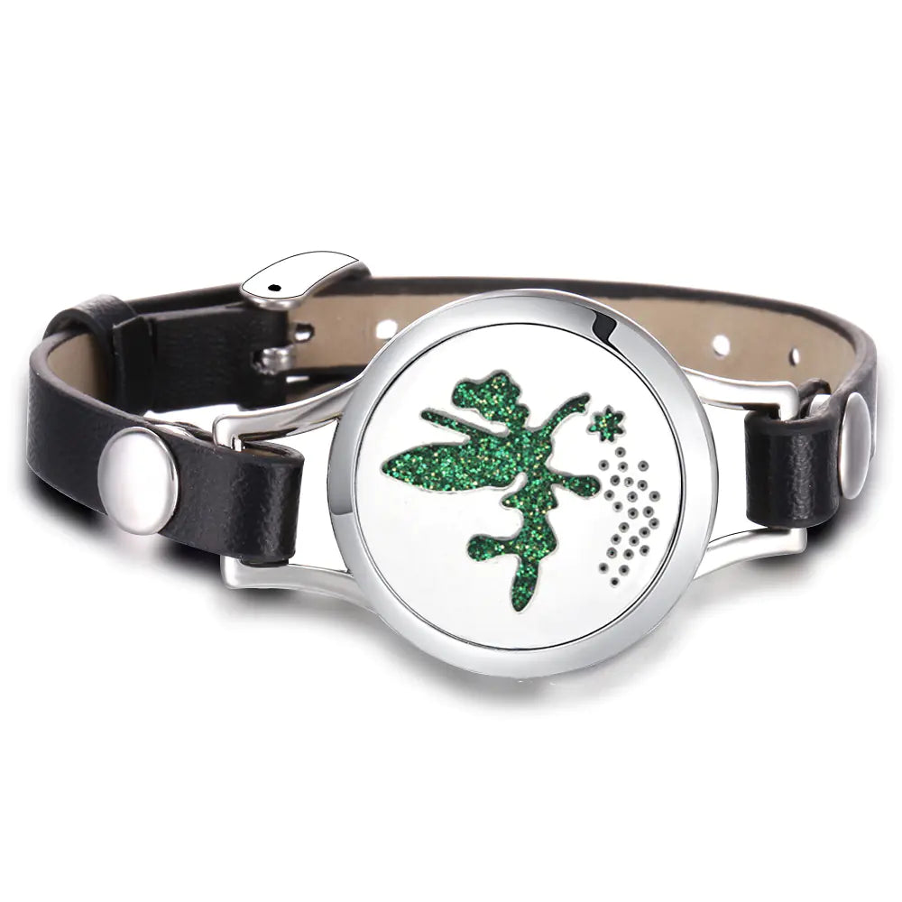 Essential Oil Aromatherapy Bracelet with Magnetic Closure