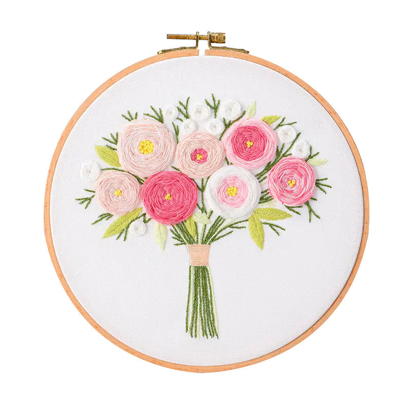 🎨 Hand Embroidery DIY Material Kit – Decorative Painting Series (9 Artistic Variants)