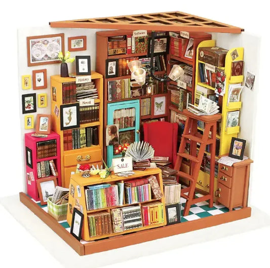 Robotime Miniature DIY Kit – The Cozy Bookshop Escape