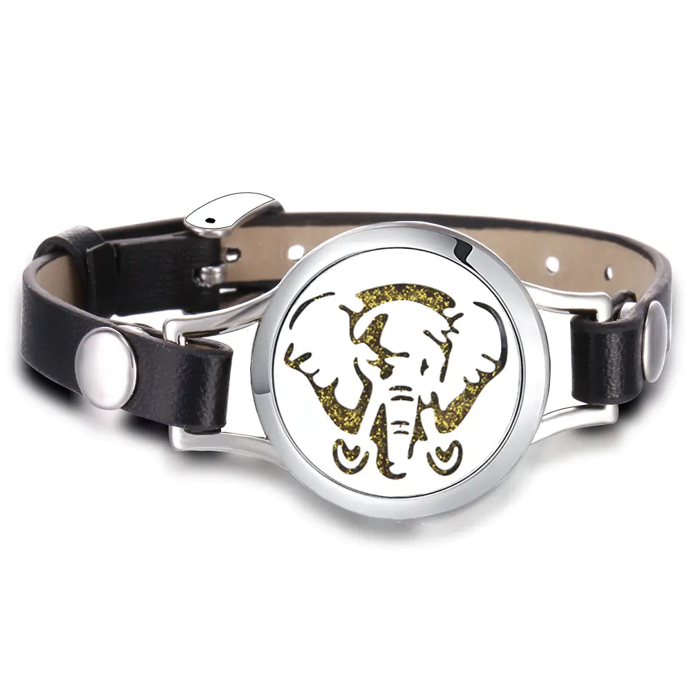 Essential Oil Aromatherapy Bracelet with Magnetic Closure