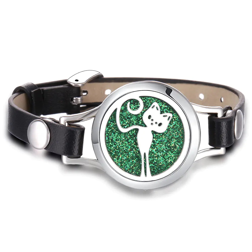 Essential Oil Aromatherapy Bracelet with Magnetic Closure
