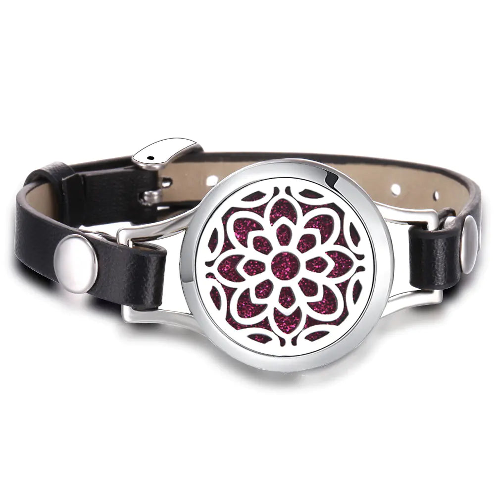 Essential Oil Aromatherapy Bracelet with Magnetic Closure