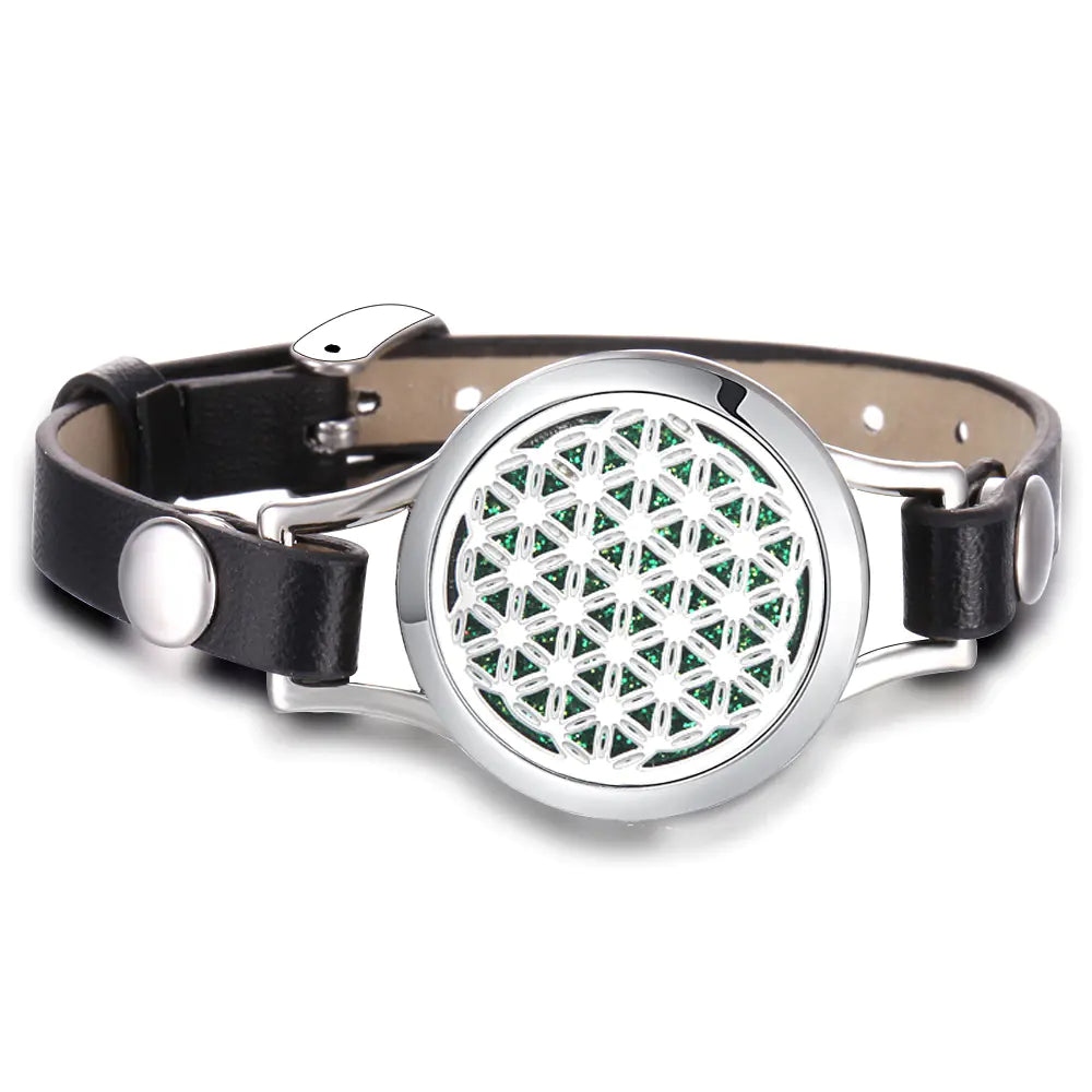 Essential Oil Aromatherapy Bracelet with Magnetic Closure
