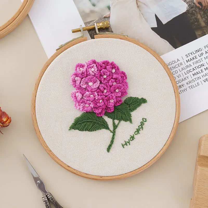 🌸 Sweet Bedroom Embroidery Kit – DIY Floral Needlework Set