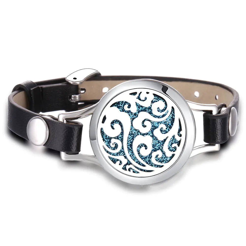 Essential Oil Aromatherapy Bracelet with Magnetic Closure