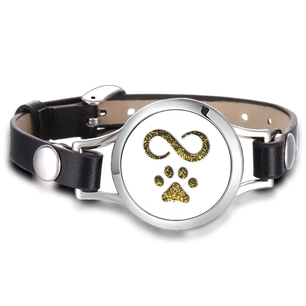 Essential Oil Aromatherapy Bracelet with Magnetic Closure