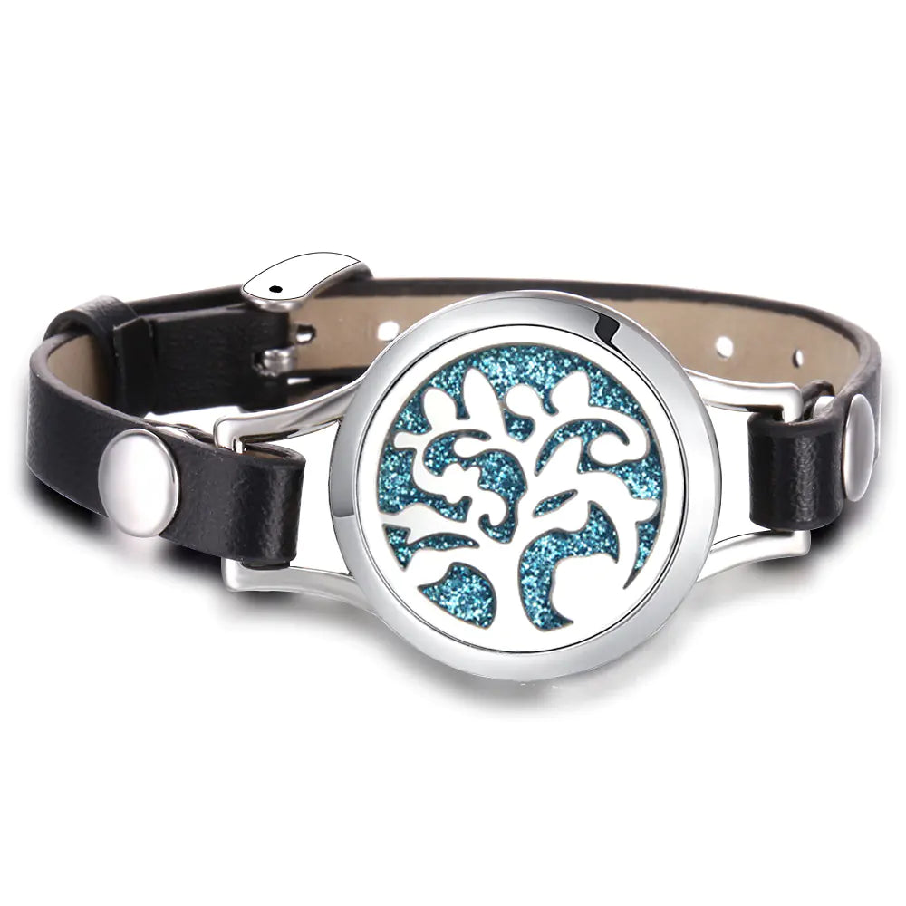 Essential Oil Aromatherapy Bracelet with Magnetic Closure