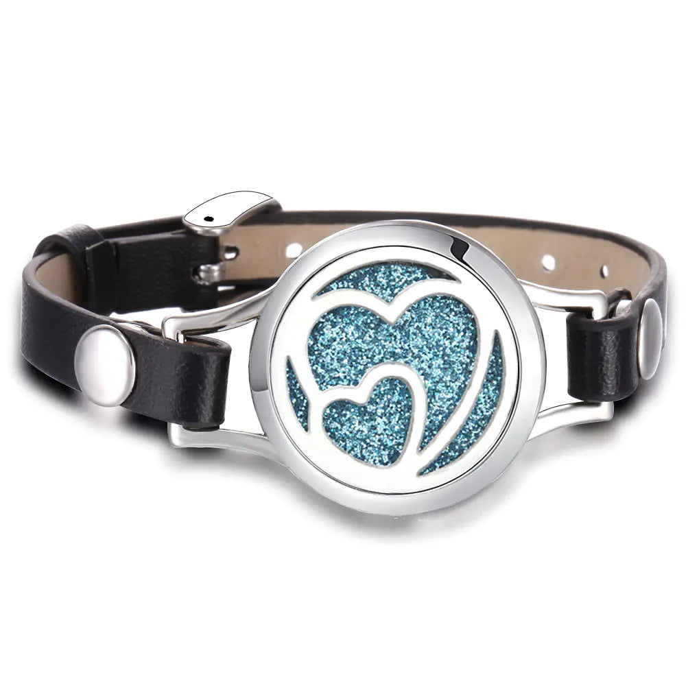 Essential Oil Aromatherapy Bracelet with Magnetic Closure