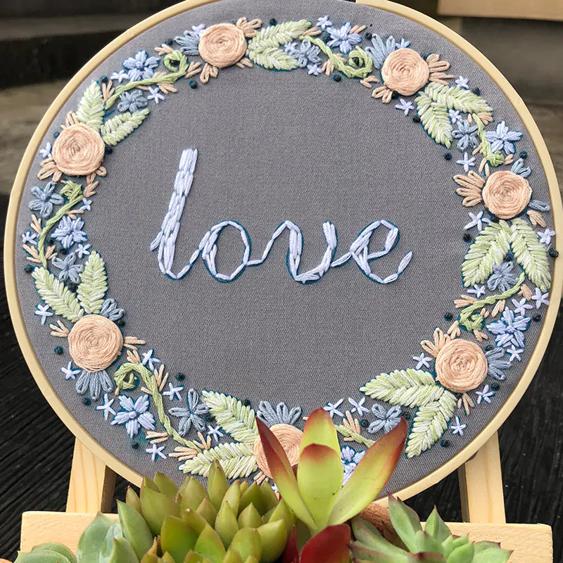 🌸 Creative DIY 3D Flower Embroidery Kit – 4 Sentimental Variants | Complete Gift-Ready Set