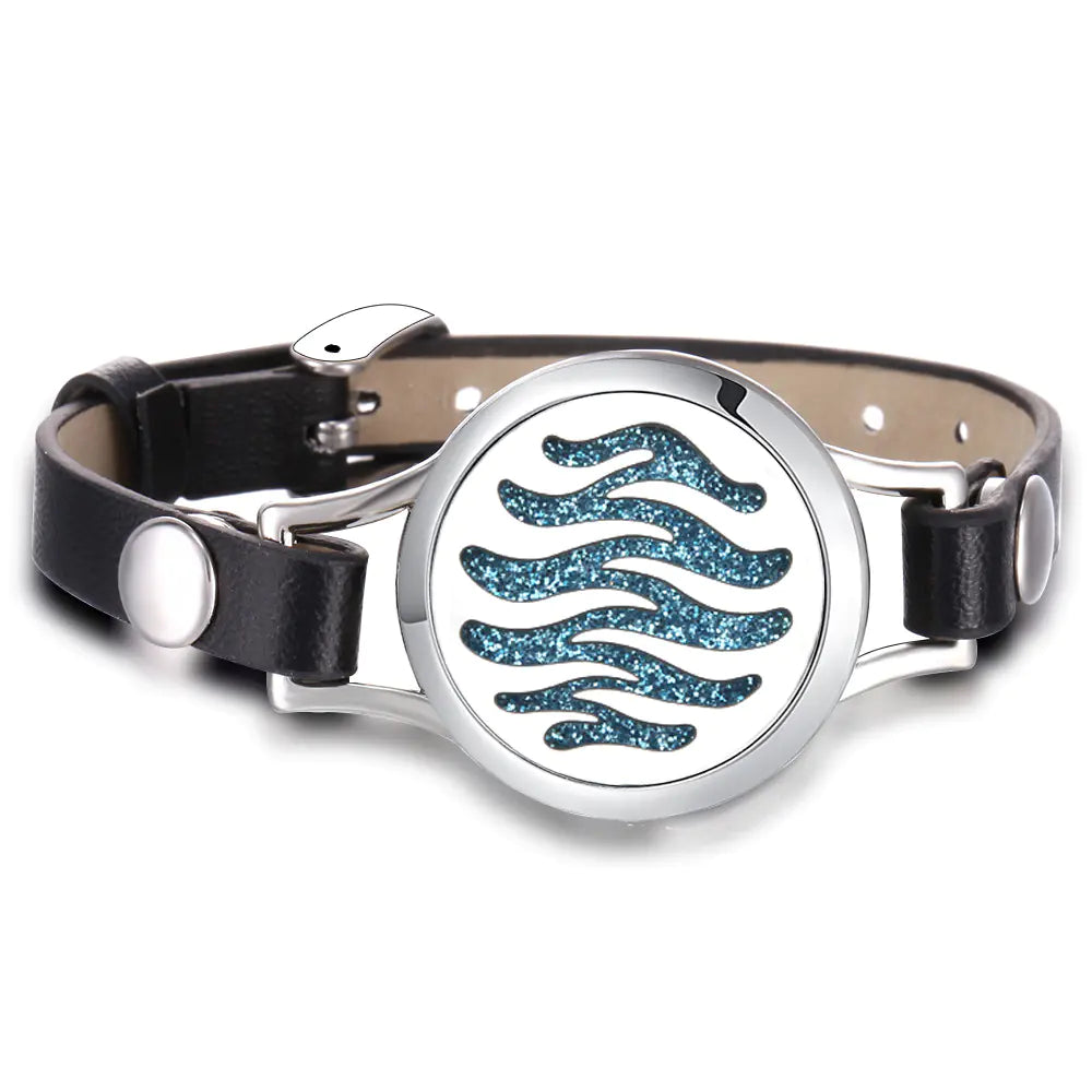 Essential Oil Aromatherapy Bracelet with Magnetic Closure