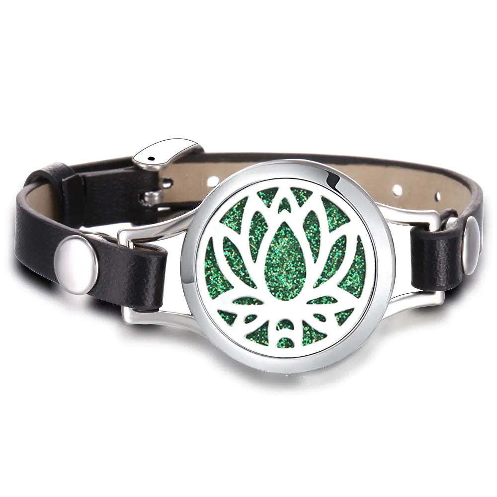 Essential Oil Aromatherapy Bracelet with Magnetic Closure