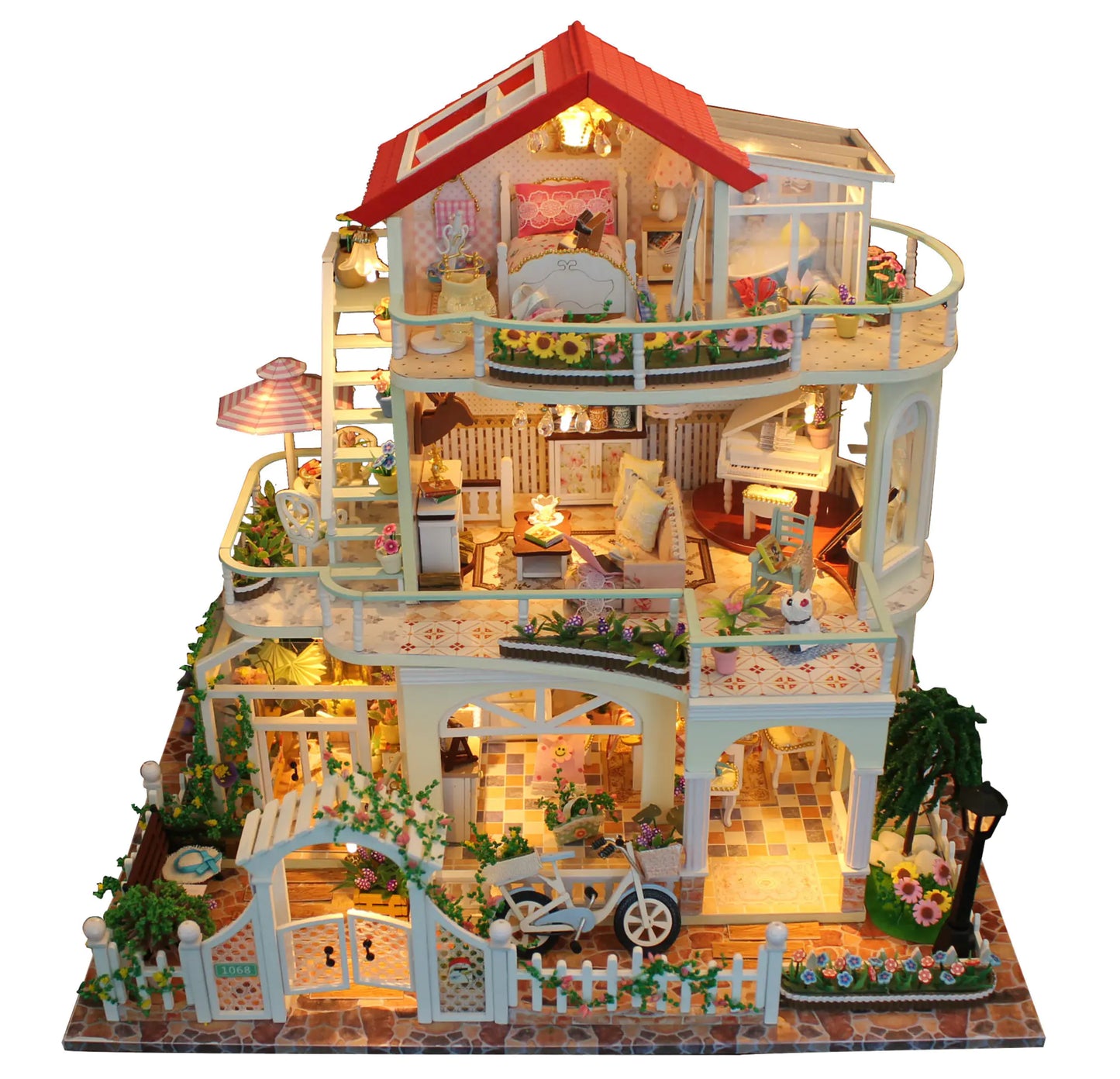 DIY Wooden Miniature House Kit – Cozy Garden Cabin Retreat