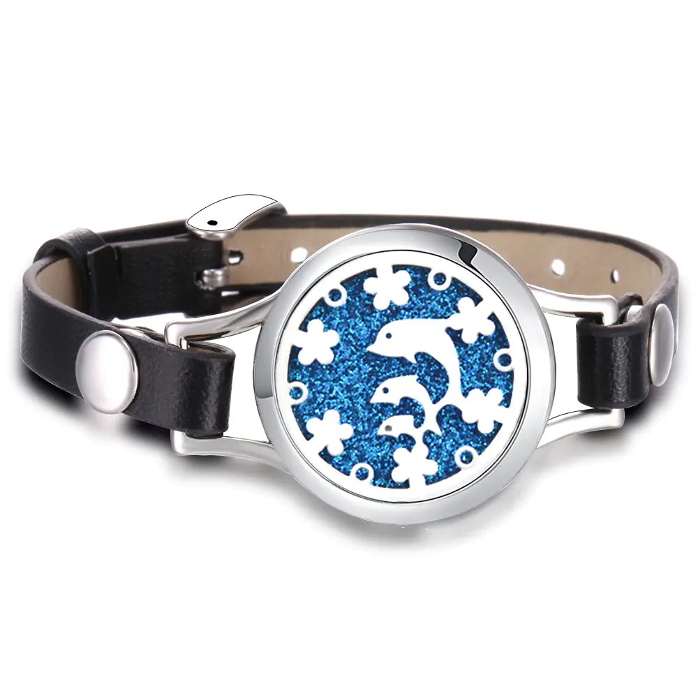 Essential Oil Aromatherapy Bracelet with Magnetic Closure