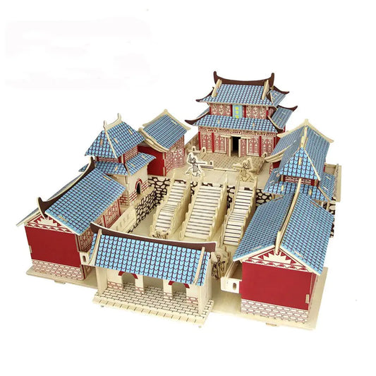 Zixiao Palace at Wudang Mountain – 3D Wooden Architectural Puzzle (Intricate Cultural Landmark Model, Ages 14+)