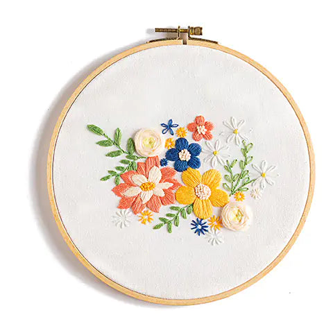 🎨 Hand Embroidery DIY Material Kit – Decorative Painting Series (9 Artistic Variants)