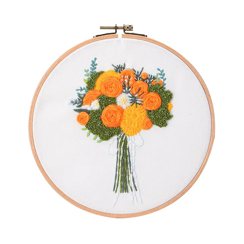 🎨 Hand Embroidery DIY Material Kit – Decorative Painting Series (9 Artistic Variants)
