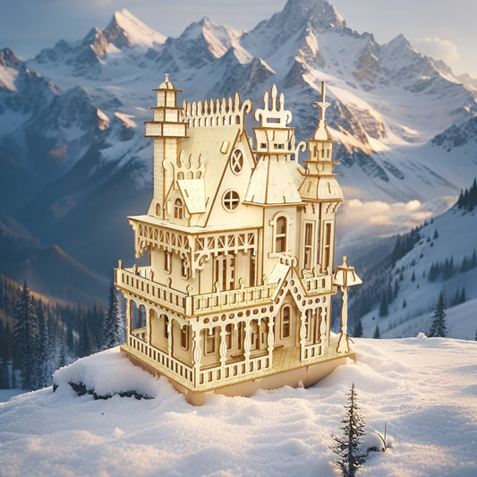 Dream Villa – Luxury 3D Wooden Puzzle Architectural Model (Ages 12+, Statement Display Piece)