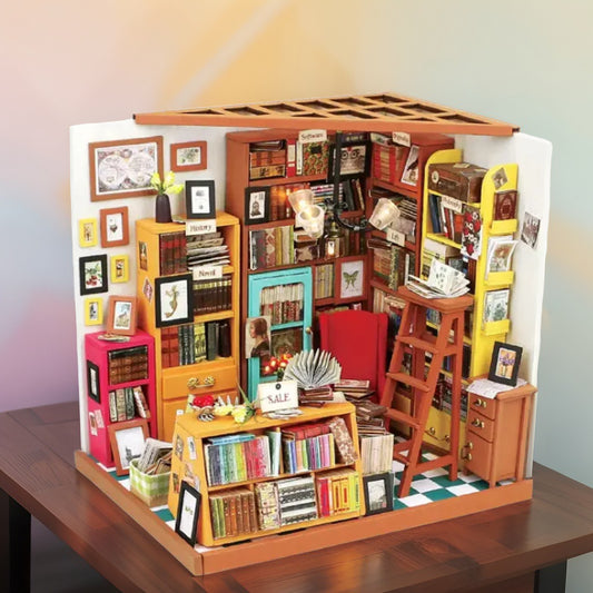 Robotime Miniature DIY Kit – The Cozy Bookshop Escape