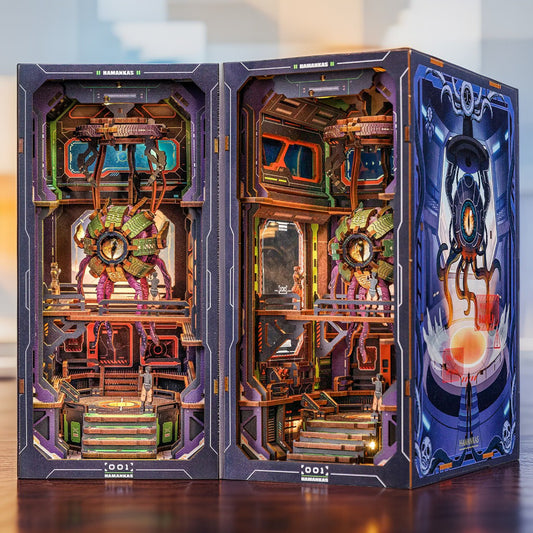 The Eye of Old God DIY Book Nook Kit – 3D Wooden Puzzle with LED Lights
