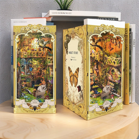 Records of Insects DIY 3D Book Nook – Miniature Forest Scene for Adults & Nature Lovers