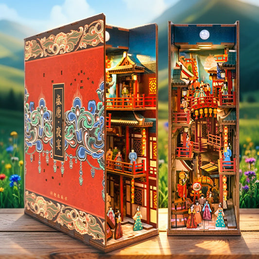 Banquet of the Tang Dynasty DIY Book Nook | Ancient Chinese Diorama Kit